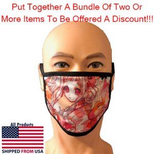 Washable Kid's Anime Face Mask #14